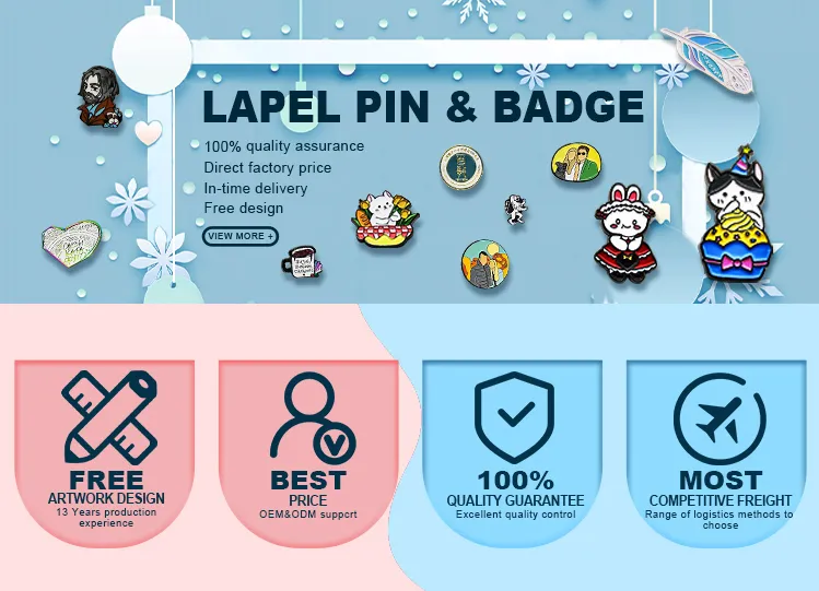 High Quality Lapel Pins Set