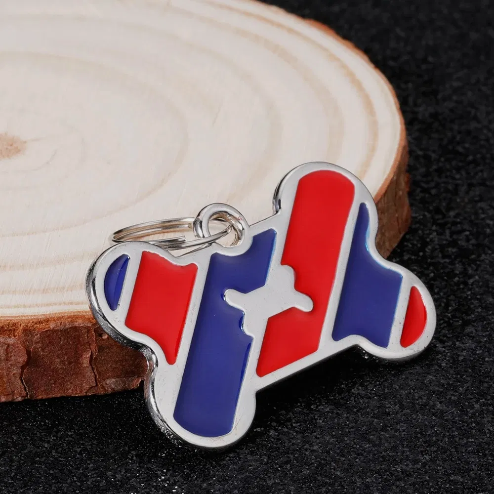 Custom Logo Cat Dog ID Tags Engraving Personalized Dog Collar Pet Charm Name Pendant Bone Necklace Collar Puppy DIY Accessories