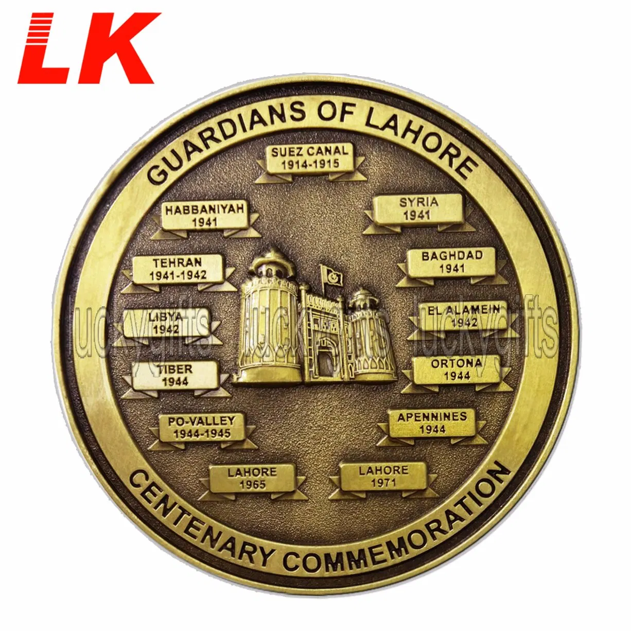 Antique Plating Metal Military Challenge Coin with Custom Logo