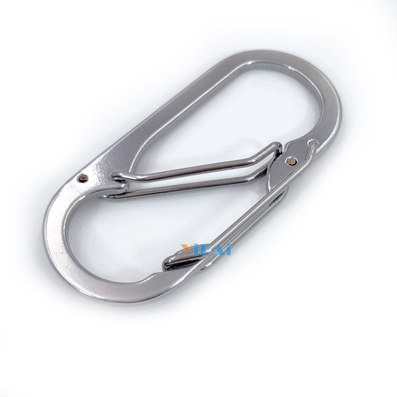 Stainless Iron S-Shaped 8-Shaped Buckle Anti-Theft Keychain Outdoor Backpack Quick Hanging Carabiner
