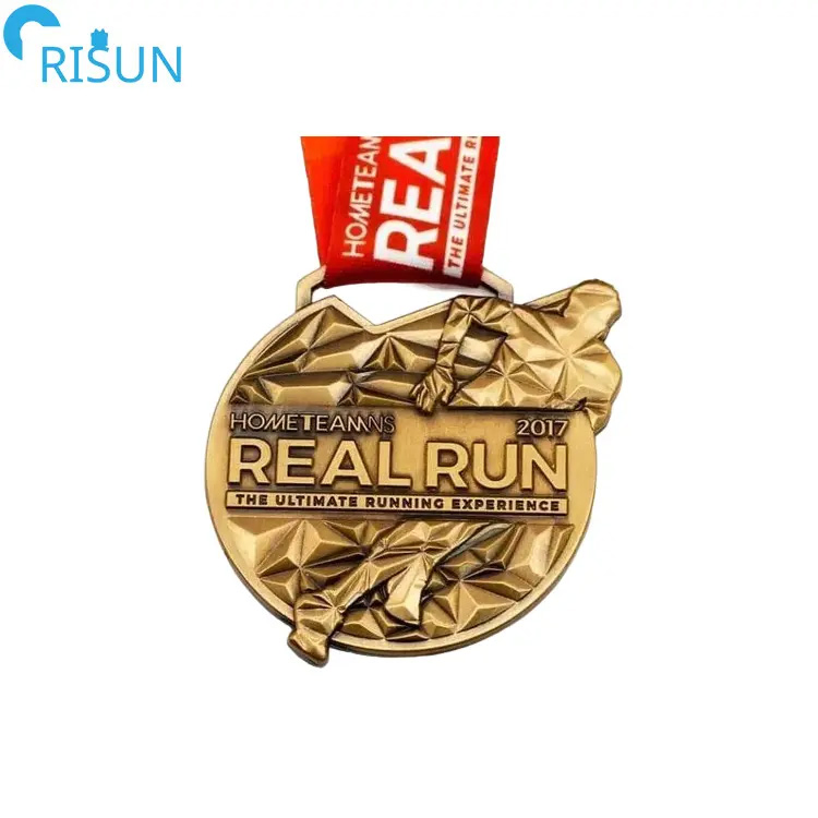 Wholesale Souvenir Custom 3D Enamel Personalized Zinc Alloy Metal Unique Running Marathon Spinning Medal Medalla Medaille Award Running Marathon Medals