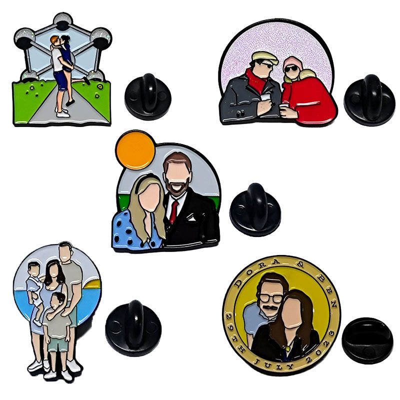 Custom Cartoon Anime Metal Enamel Lapel Pin Badge for Clothing Hat Decoration