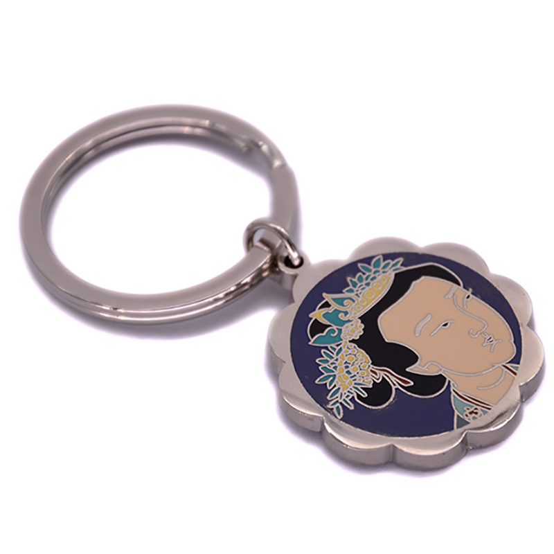 Factory Custom Made Gold Plated Metal Alloy Soft Enamel Keychain Manufacturer Customized High Quality Star Shaped Promotional Keyring