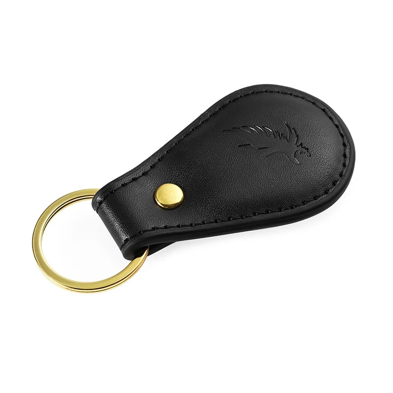 Promotional Gift Blank Metal Leather Keyring Custom Logo Design Car Luxury Leather Keychain for Gifts