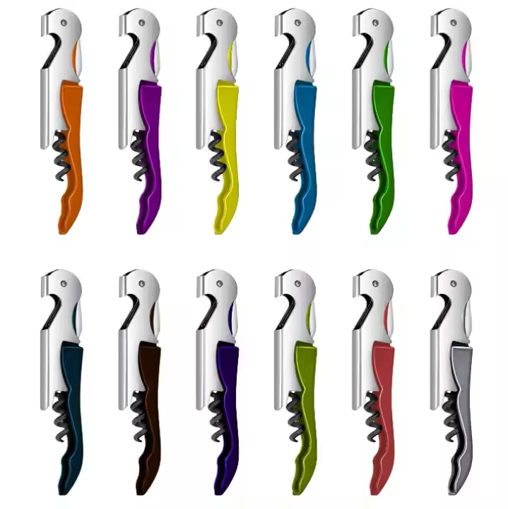 Custom Logo Multi-Function Corkscrew Stainless Wine Bottle Opener Professional Wine Opener Corkscrew Kitchen Beer Opener