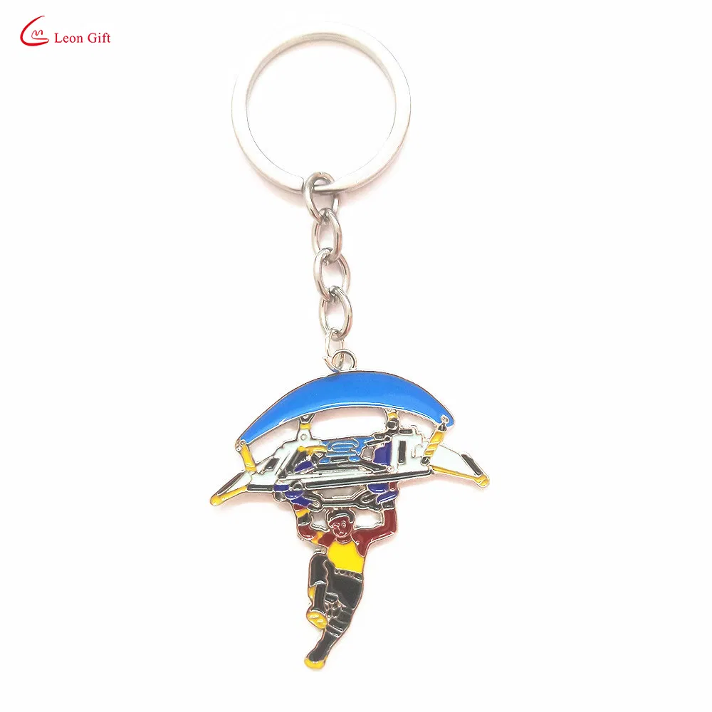 Wholesale Custom Logo Charm Colorful High Quality Car Leather Metal Keychain
