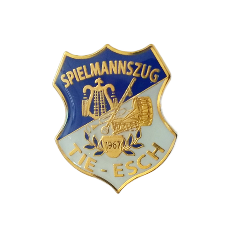 Factory Custom Logo 3D Gold Police Name Badge Hard Enamel Metal Badge