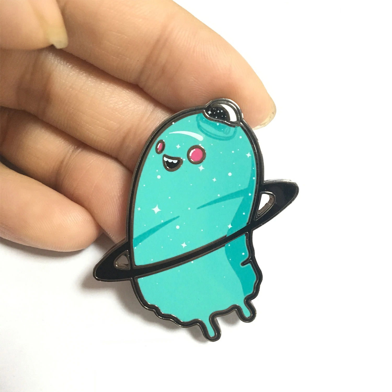 Metal Hard Enamel Et Alien Badges with Printed Logo (XD-0112)