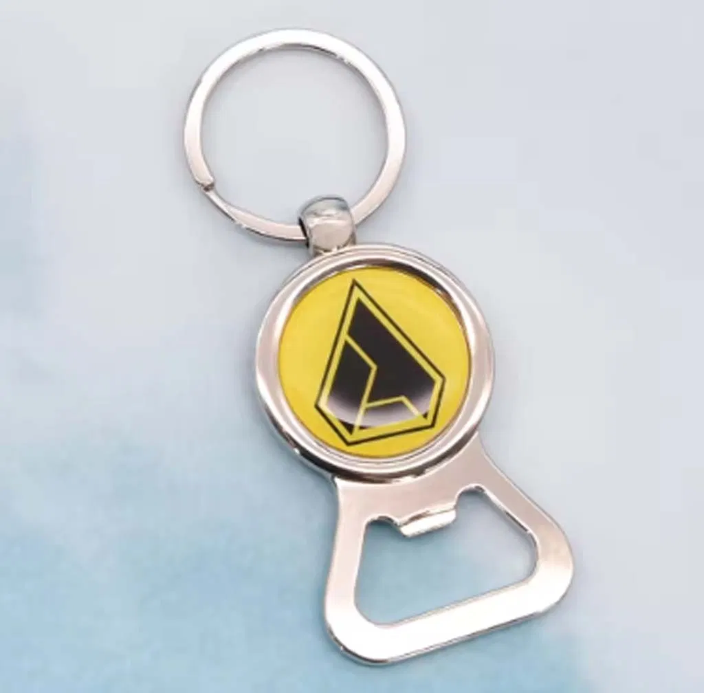 Clear Epoxy Coated Metal Keyring Blanks for 3D Photo Sublimation Printing