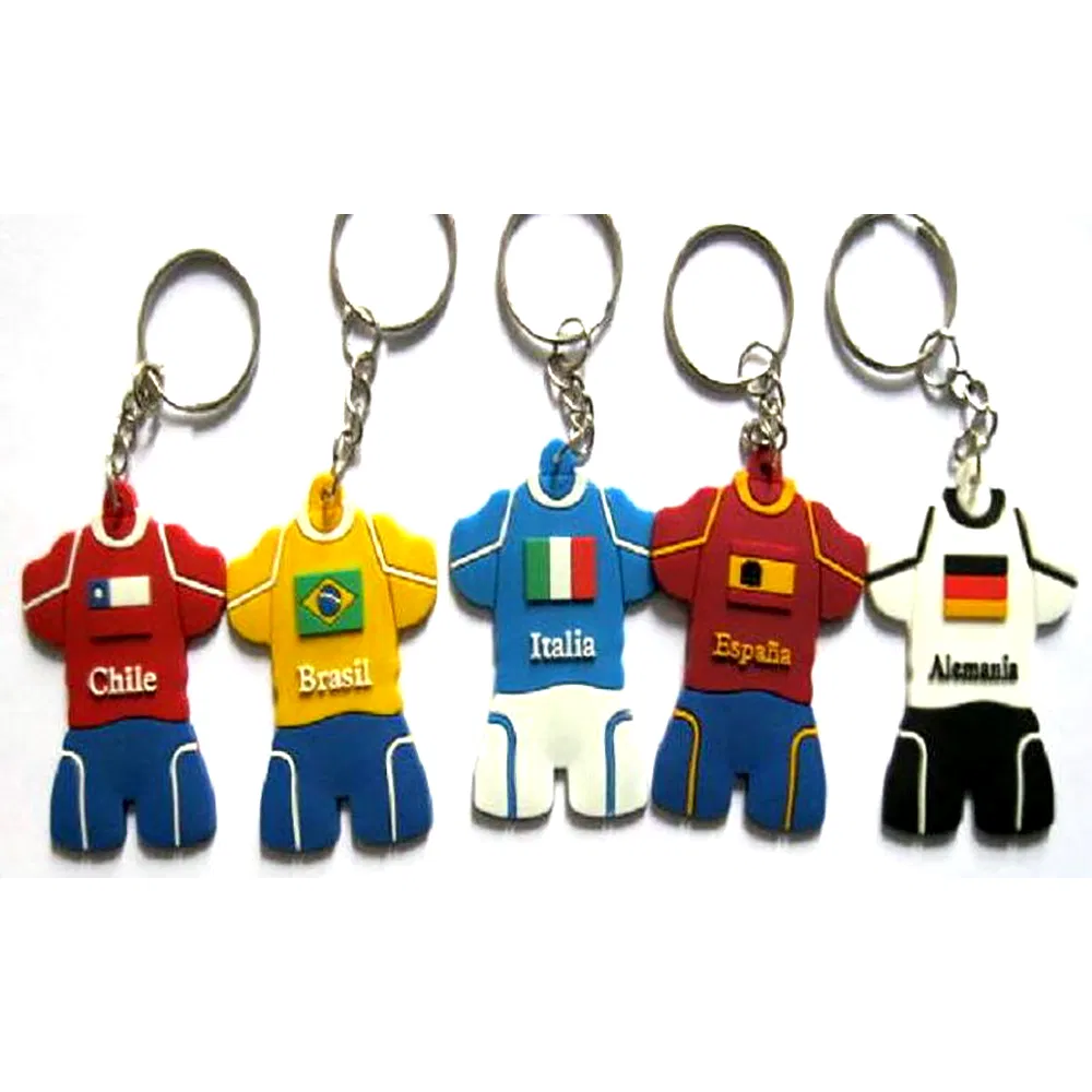PVC Keychain Cartoon Silicon Embossed Llavero Custom Foam Keyring Wholesale Promotional Gift Cute Key Chain 3D Soft Rubber PVC Keychain