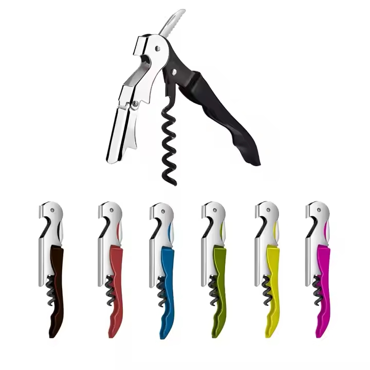 Custom Logo Multi-Function Corkscrew Stainless Wine Bottle Opener Professional Wine Opener Corkscrew Kitchen Beer Opener