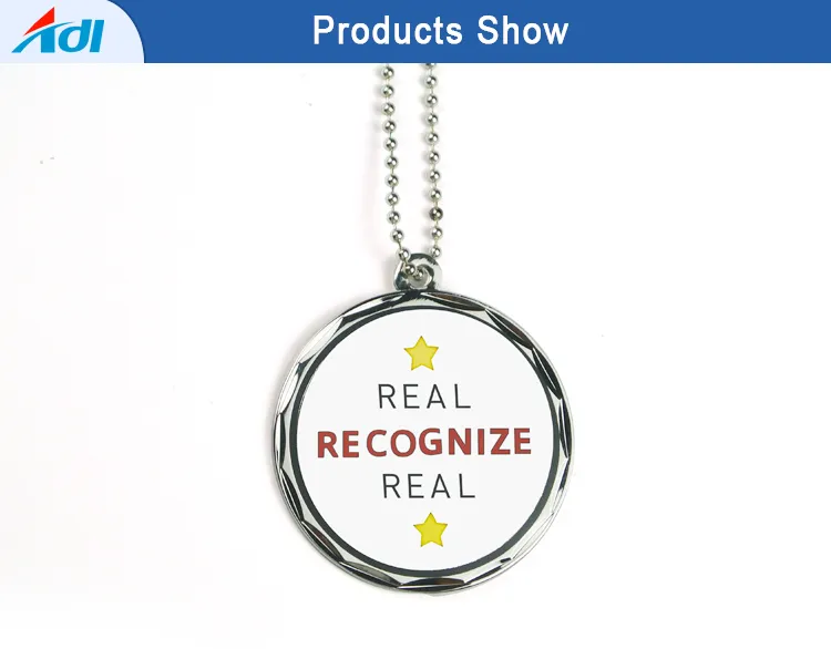 Metal Dog Tag Detail