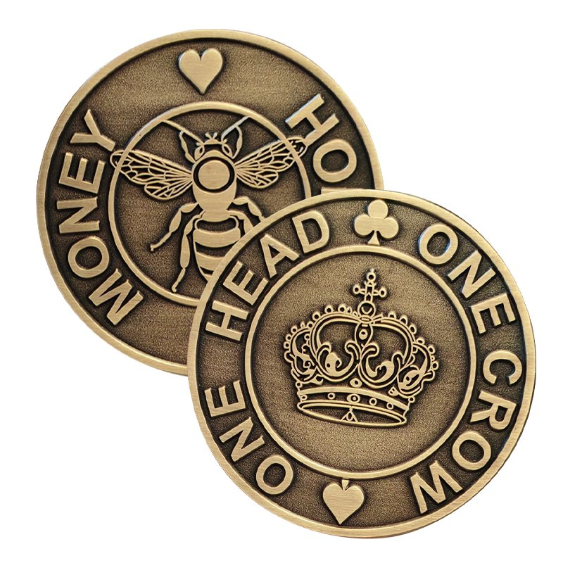 Custom 3D Challenge Coin 3mm 4mm Thickness Antique Plating 50mm Zinc Alloy Custom Metal Coins 3D