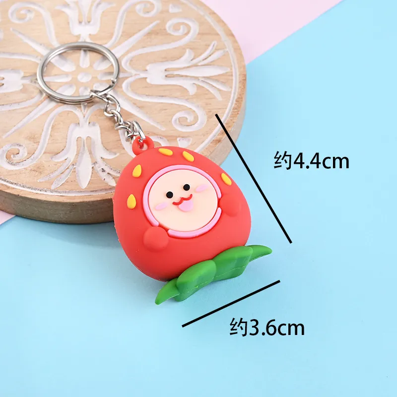 3D Soft Rubber Keychain