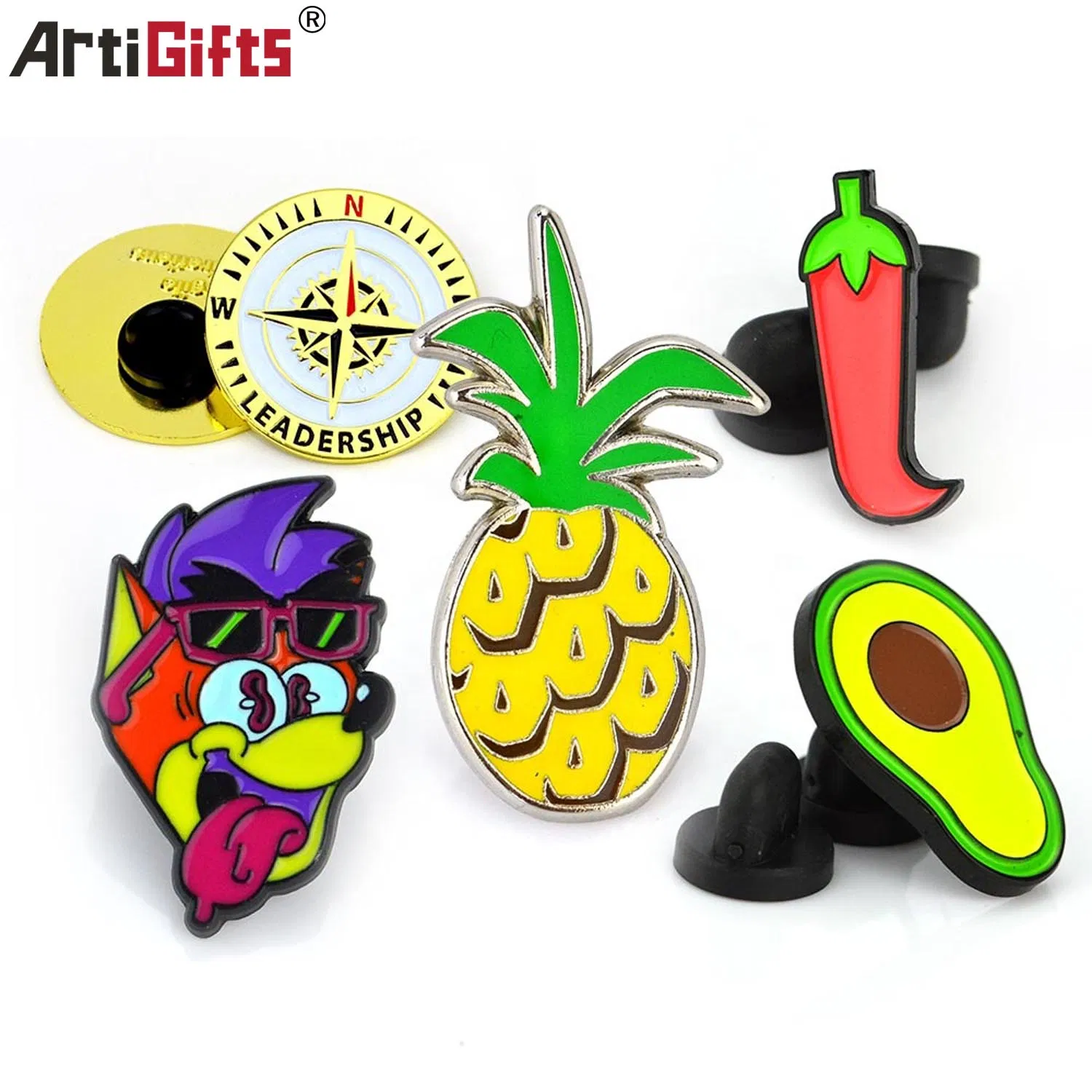 Custom Various Cute Cartoon Anime Character Metal Badge Soft Enamel Lapel Pin