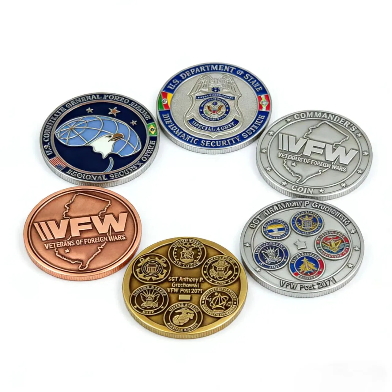 High-Quality Challenge Coins for Military and Corporate Awards