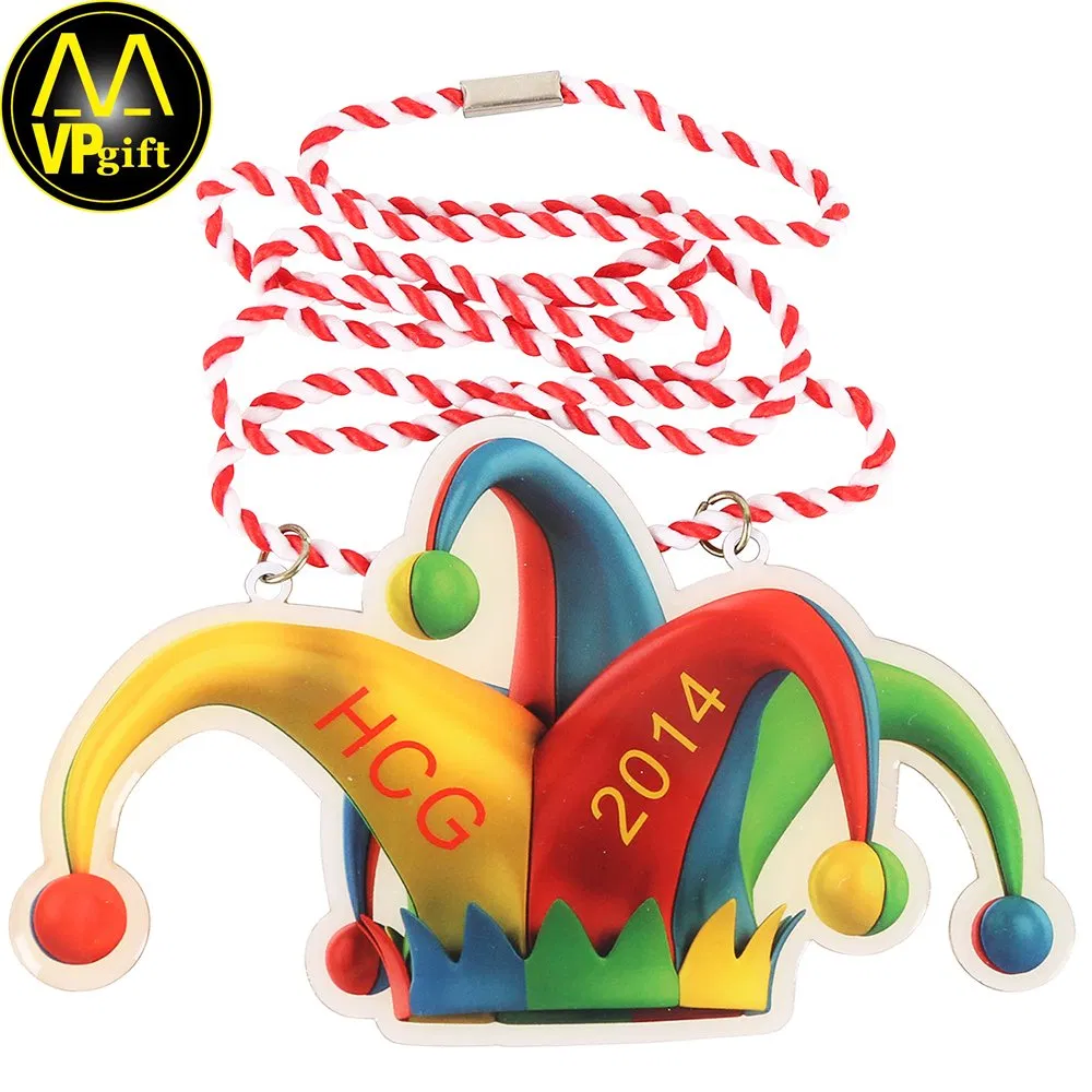 Guangzhou Factory Custom Made Antique Brass Plated Metal Alloy 3D Human Figure Portrait Craft Commemorative Souvenir Medallion Customized Blue Ribbon Medal