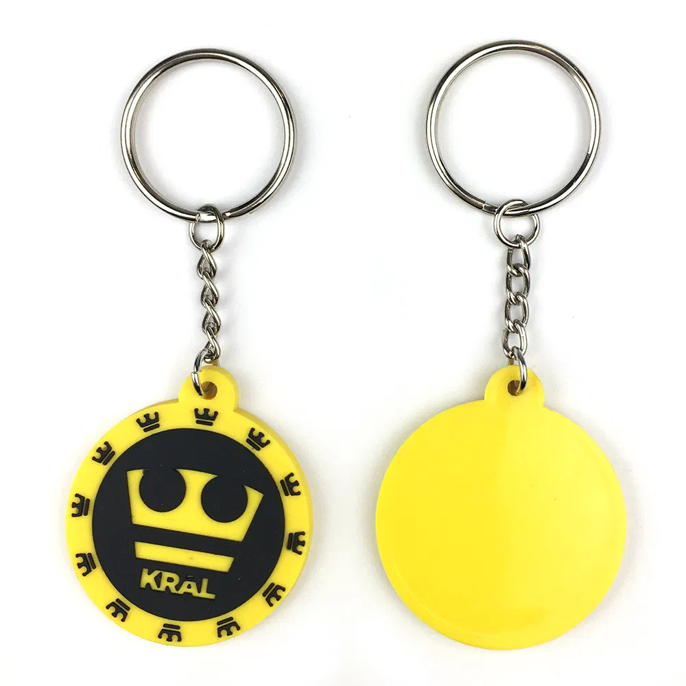 Personalized 3D 2D Embossed Soft PVC Rubber Key Chain