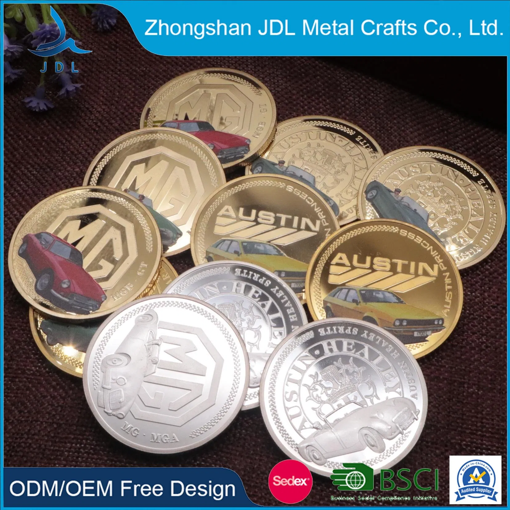 Wholesale Factory Custom 3D Antique Gold Metal Logo Craft Medal Replica Token Old Alloy Badge Souvenir Gift Police Military Enamel Commemorative Challenge Coins