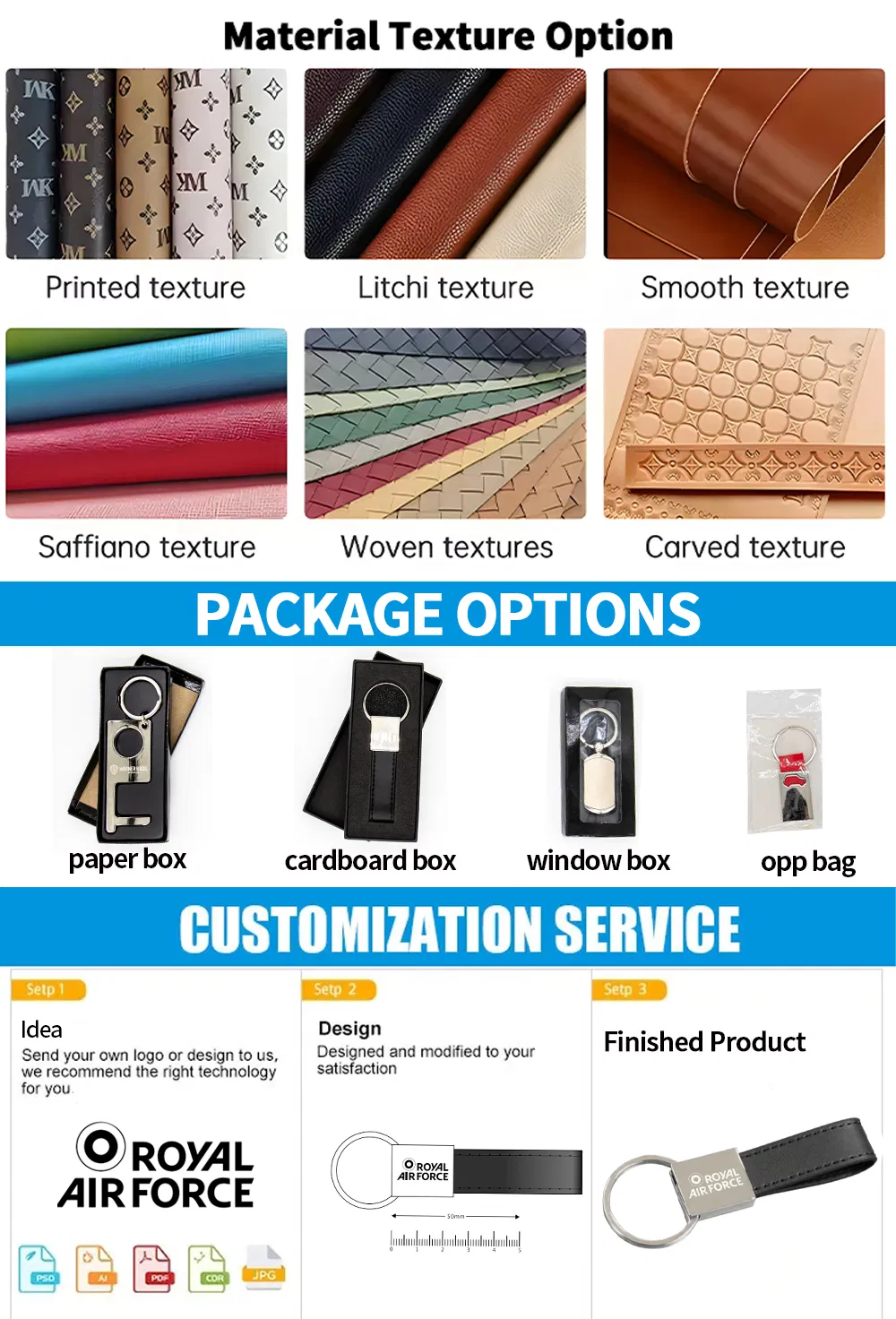 Key Chain Color Variations