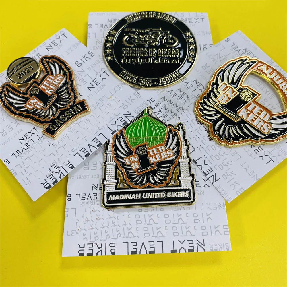 Design Gold Silver Commemorative Coins Enamel Souvenir Zinc Alloy Metal Coin Custom 3D Metal Engraved Challenge Coin Medal