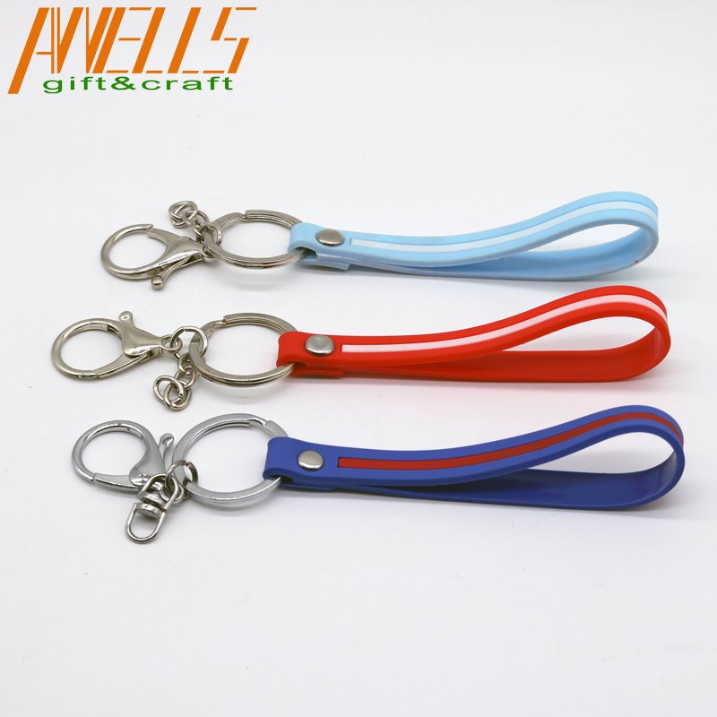 Custom Logo Carabiner Hook Printing Polyester Lanyards Short Strap Wrist Keychain with Logo Custom