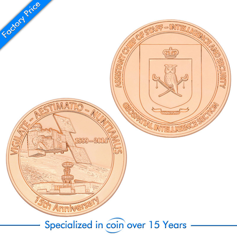 Custom Antique Nickle Plating Metal 3D Challenge Souvenir Memory Coin for Promotional Gift