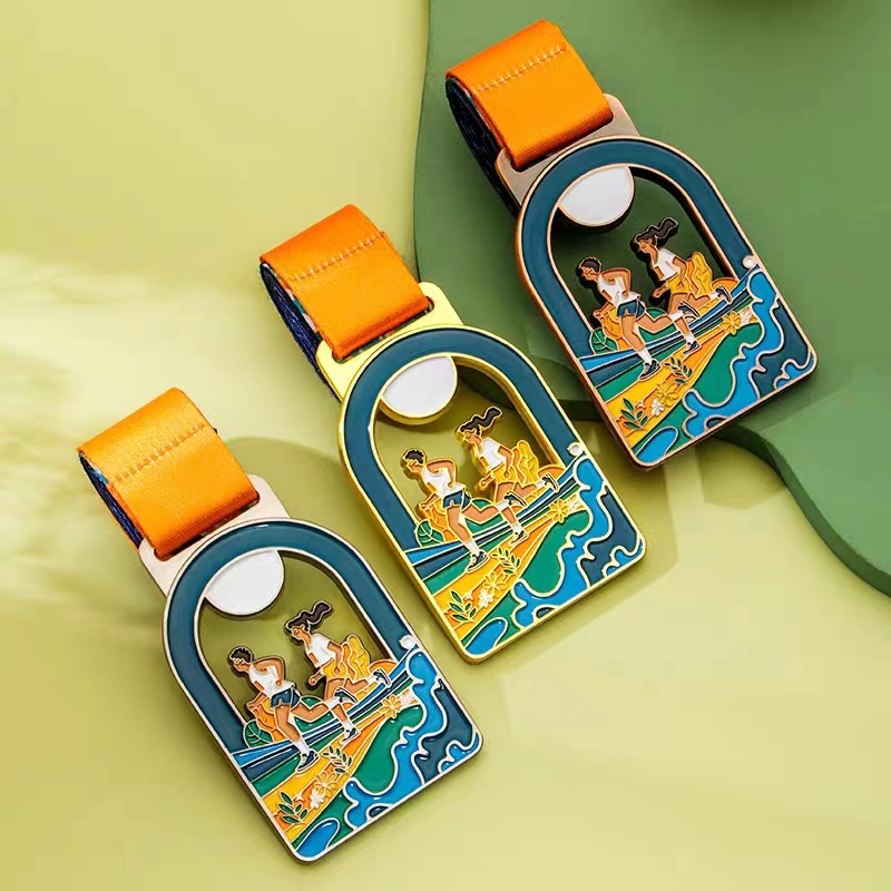 Custom High Quality and Low Price Prestigious Sports Medal with Elegant Ribbons: Perfect for Award Ceremonies &amp; Souvenirs