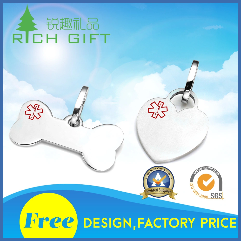 Promotional Gift China Manufacturer Custom Stainless Steel Name ID Metal Iron Stamped Printing USA Country Flag Logo Camouflage Dog Tag with Chain