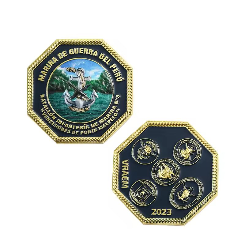 Wholesale Souvenir Coin Brass Gold Silver Challenge Coin Custom Design 3D Zinc Alloy Metal Soft Hard Enamel Commemorative Coin