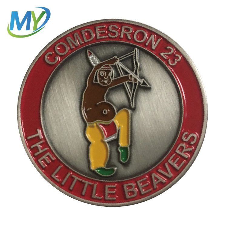 Custom Design Souvenir Gift Promotion Hard Soft Enamel Metal Badge Challenge Coin