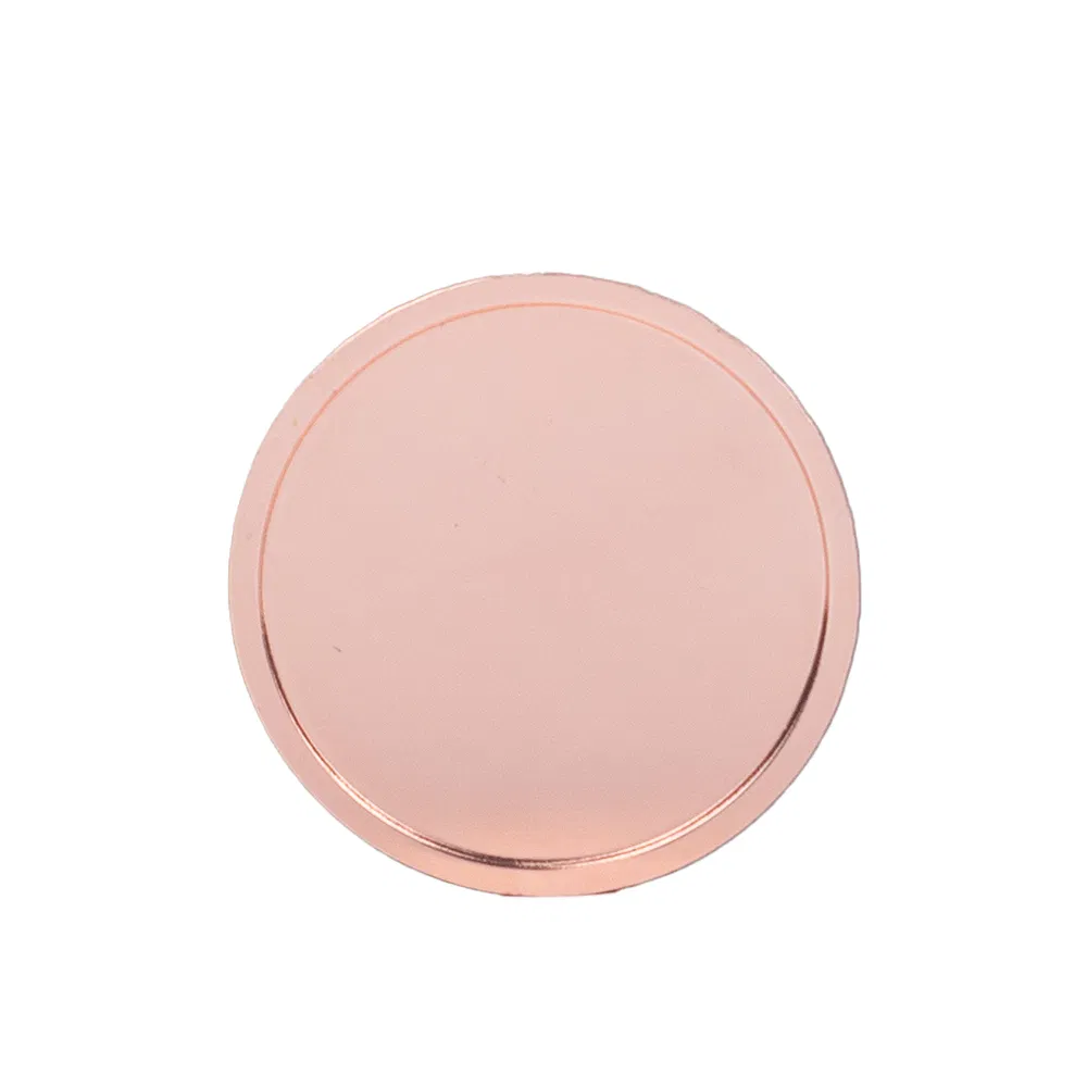 Dual Plated Unfinished Challenge Coin Template Antique Gold Silver Surface Coating