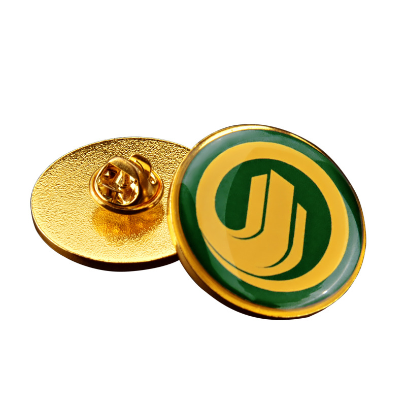 Custom School Logo Commemorative Name Badges Digital Printing Custom Acrylic Pin Badges