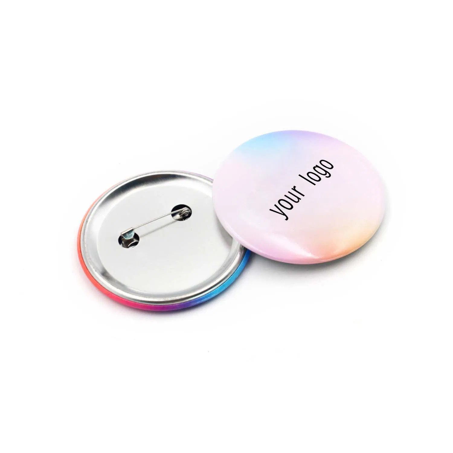 High Quality 56mm Button Badge Magnet Button Badge 32mm 1.25 Custom Logo Name Tinplated Button Badge