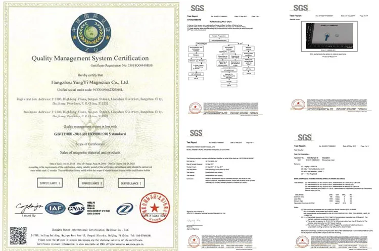 Certificates