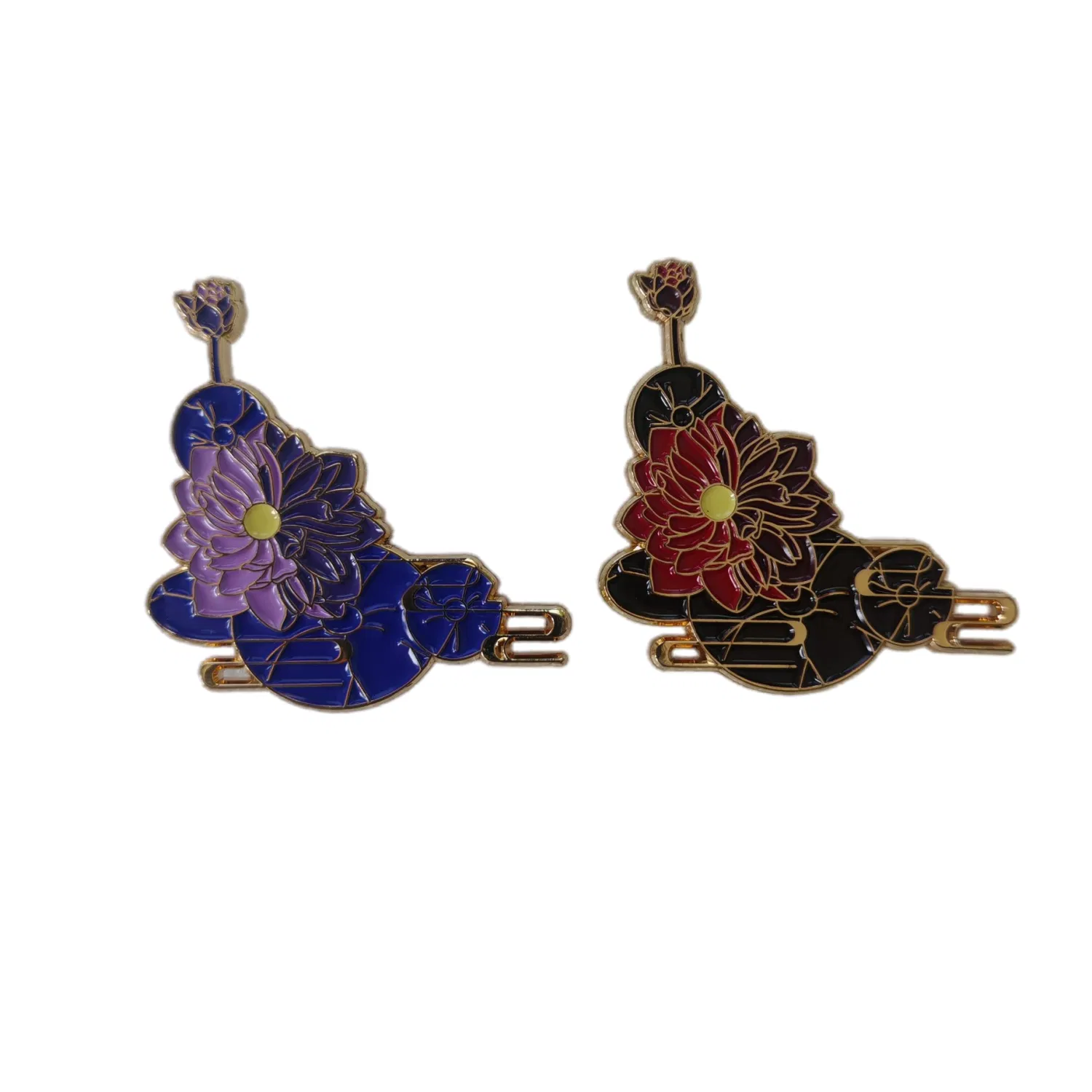 Fine Floral Anime Enamel Lapel Pin Wholesale Bonsai Gift Metal Printed Badge