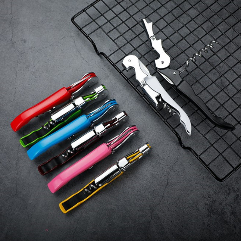 AI-MICH Custom Multifunction Silver Steel Screw Wine Bottle Opener For Gifts Corkscrew