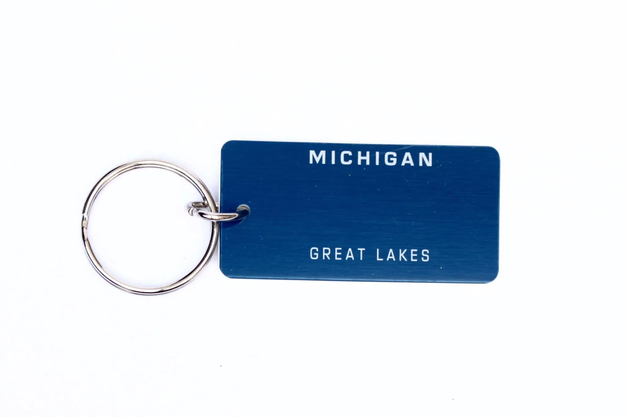 Wholesale Custom Promotional Tourist Souvenir 3D Embossed Metal Us State License Plate UV Printing Keychain