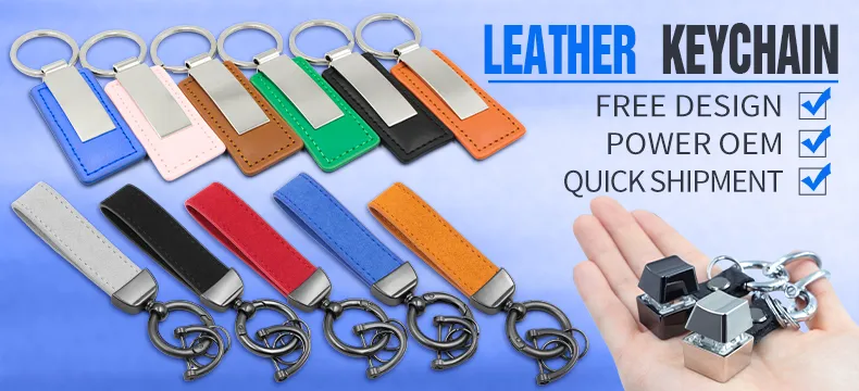Leather Keychain Banner