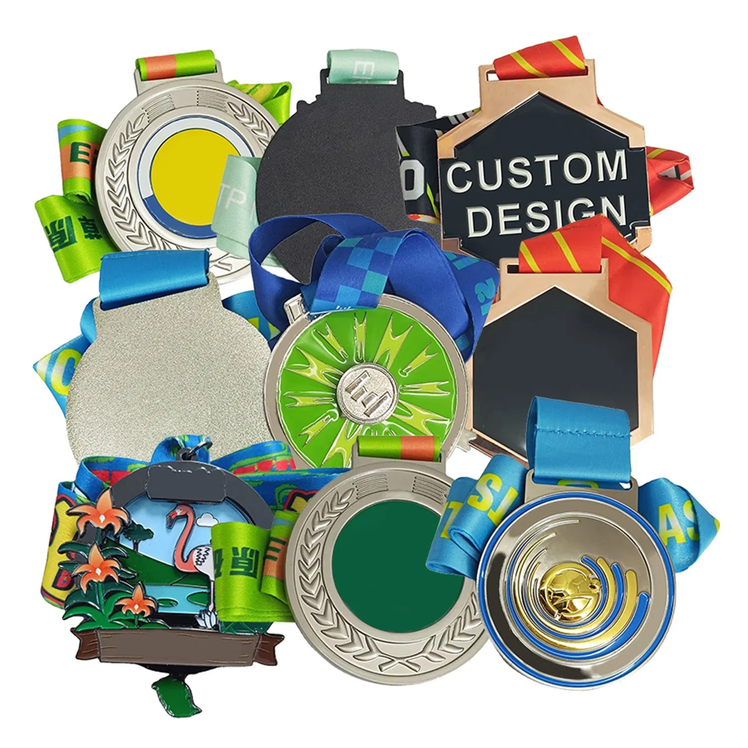 Souvenir Table Tennis Cartoon Gold Metal Custom Commemorative Futsal Design Your Own Bronze Soccer Medals