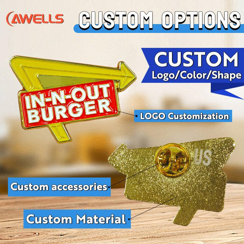 Backing Card Badges Custom Soft Hard Enamel Girly Love Painting Badge Pins