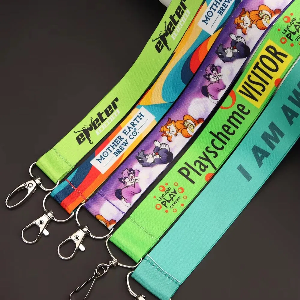 Premium Satin Nylon Keychain and Lanyard Combo for Gatherings