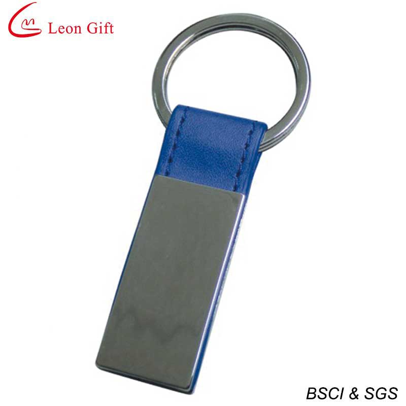 Promotional Custom Logo Fashion Color Leather Metal Keychain