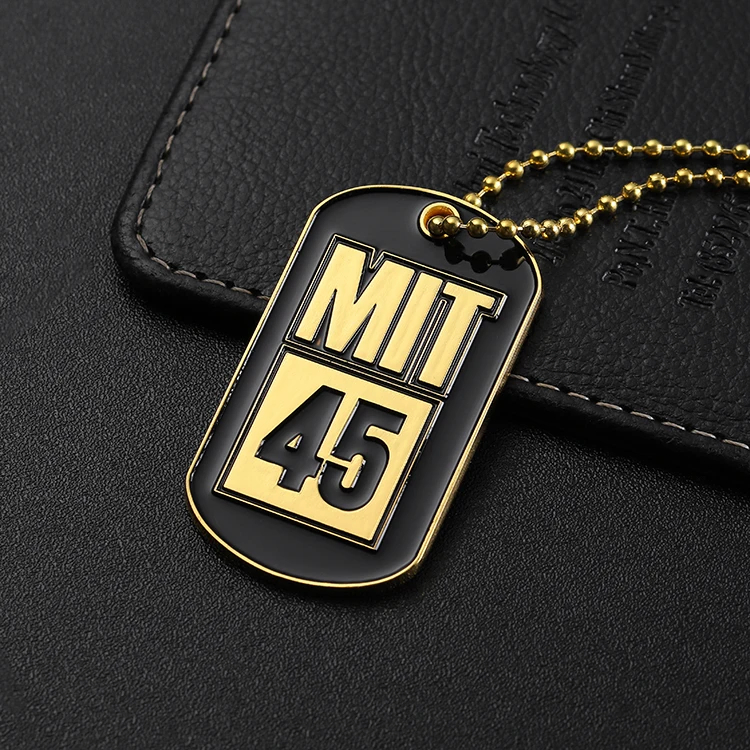 High Quality Metal Stainless Steel Custom Laser Dog Tag Blank ID Name Tag Dog Tag Necklace Dogtag for Engraving