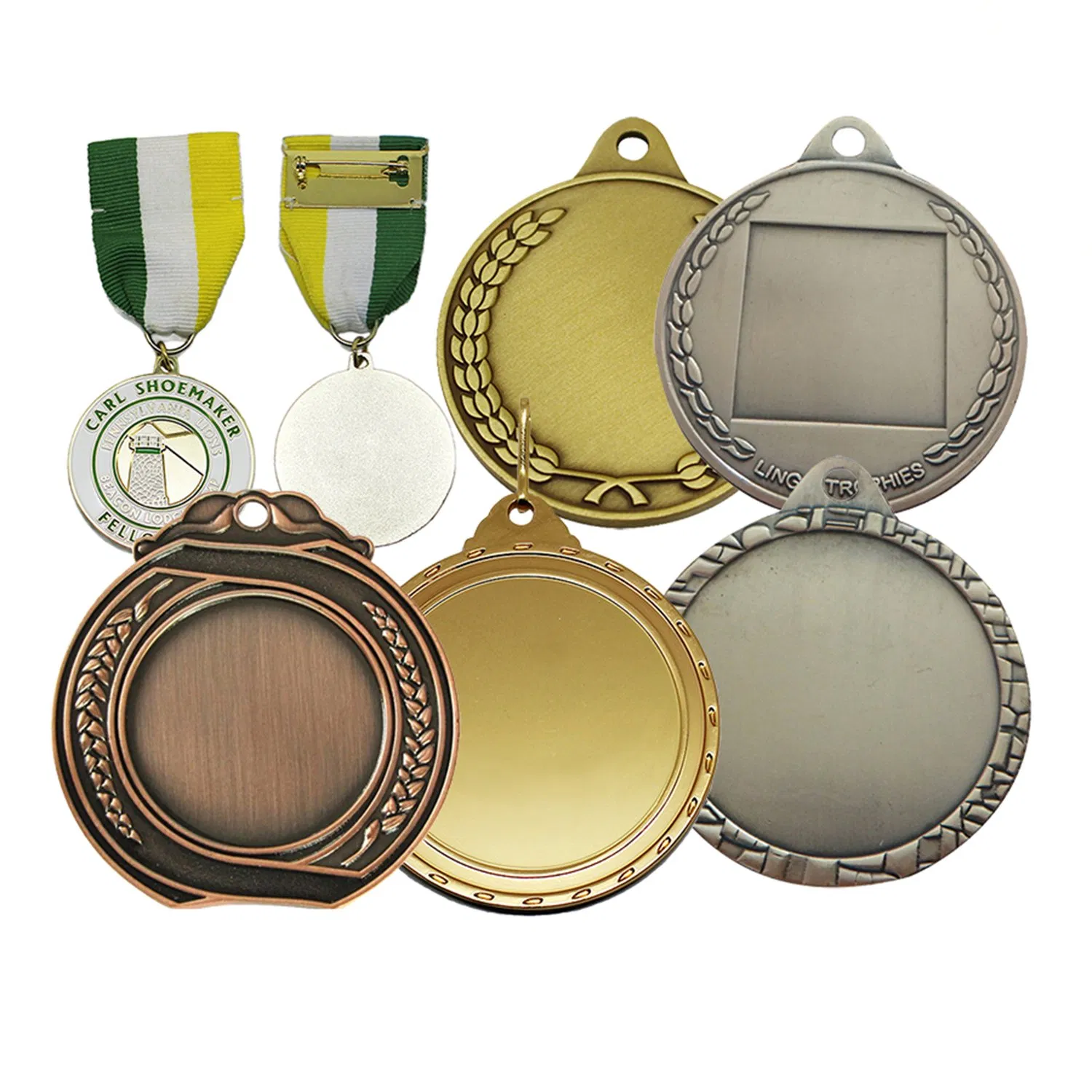 Souvenir Table Tennis Cartoon Gold Metal Custom Commemorative Futsal Design Your Own Bronze Soccer Medals