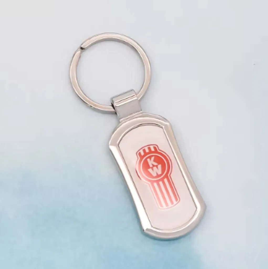 Clear Epoxy Coated Metal Keyring Blanks for 3D Photo Sublimation Printing