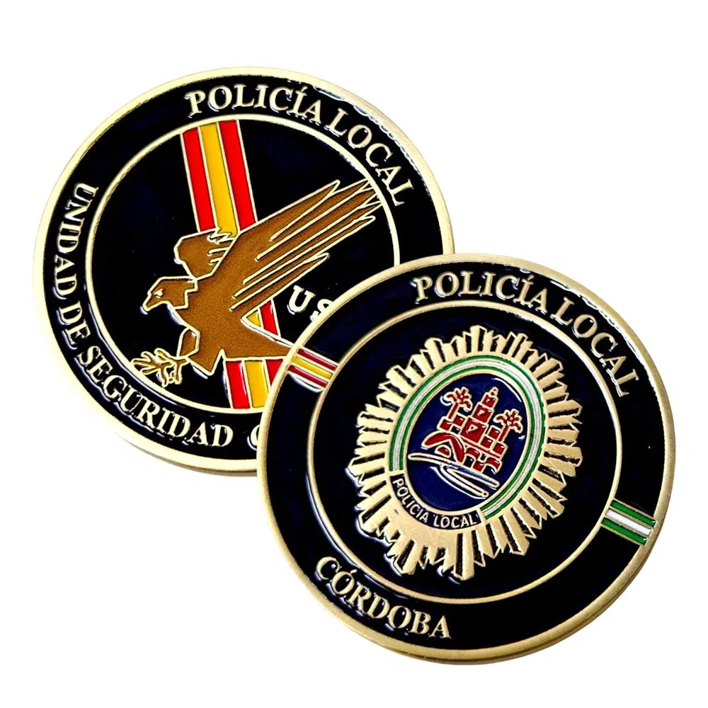 Factory Wholesale Custom Design Your Own Metal Soft Hard Enamel Naval Station Rota Tactical Leadership Program Tlp Spain Challenge Coins