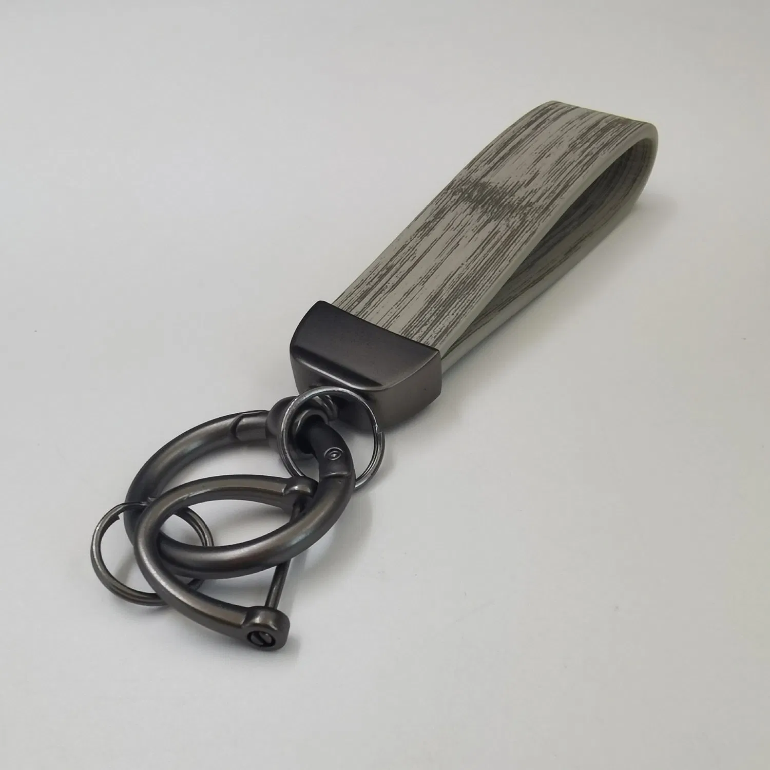 Wholesale Personalized Design Gifts Engraved Name Blank Keyring Key Chain Car Brand Logo Metal PU Custom Guangdong Leather Key Ring Keychain