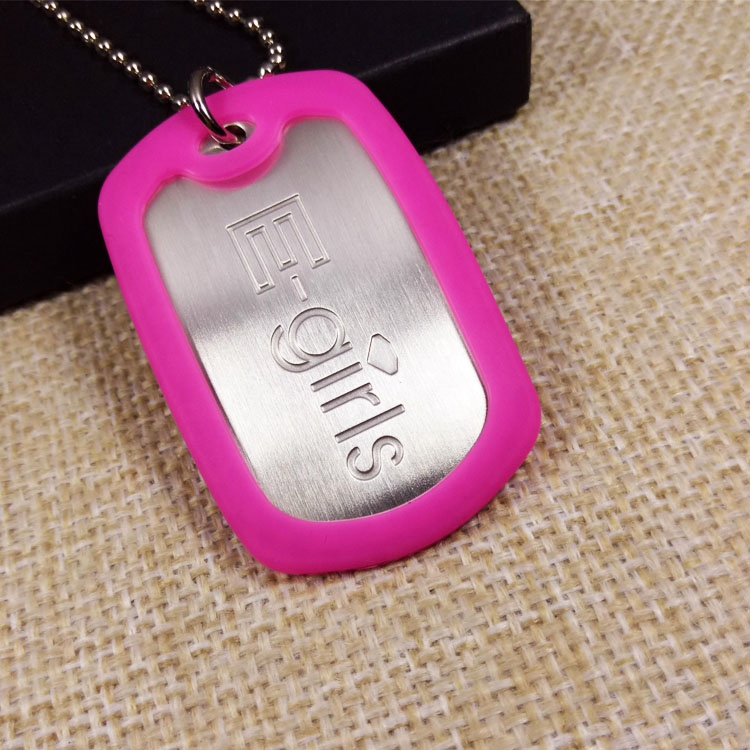 Custom Stainless Steel Embossed Metal Dog Tag for Laser Engraving