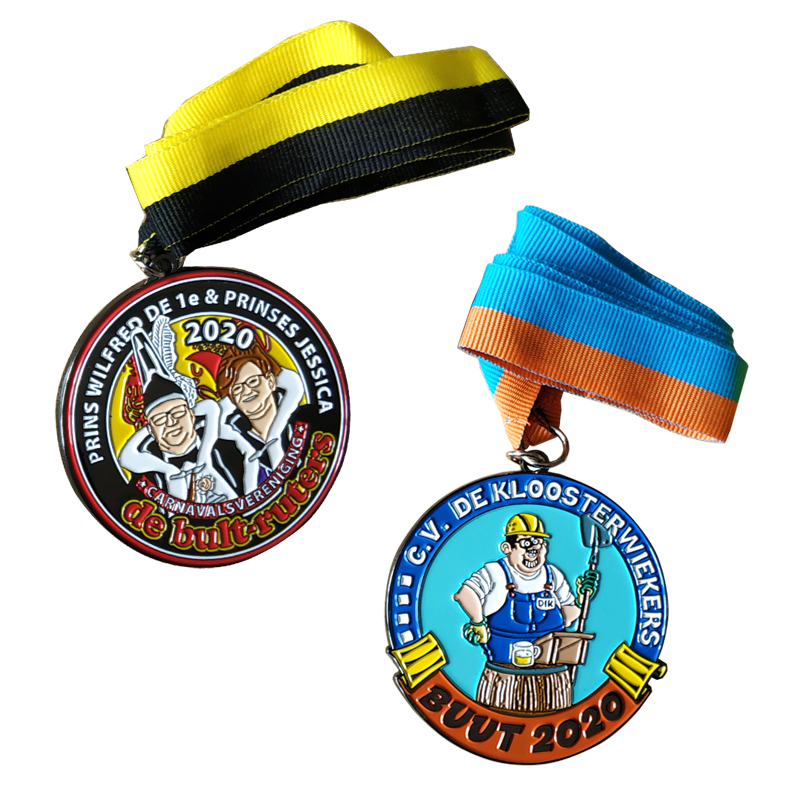 Factory Custom Made Silver Plated Enamel Metal Alloy Medallion Manufacturer Customized Commemorative Award Gift Bespoke Company Logo Souvenir Medal